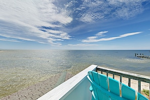 Property grounds - Point Of View:  Relax on the deck watching passing boats and kayaks. (Ocracoke)