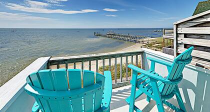 Point Of View: Relax on the deck watching passing boats and kayaks.
