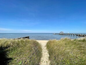 Beach - Point Of View:  Relax on the deck watching passing boats and kayaks. (Ocracoke)