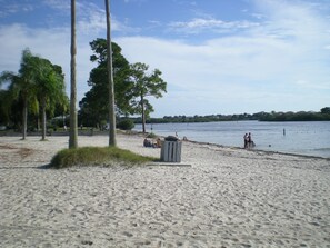 Sun-loungers, beach towels