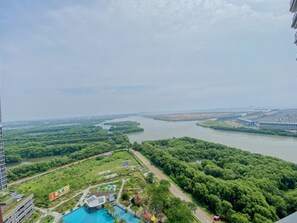 Vue sur la plage/l’océan
