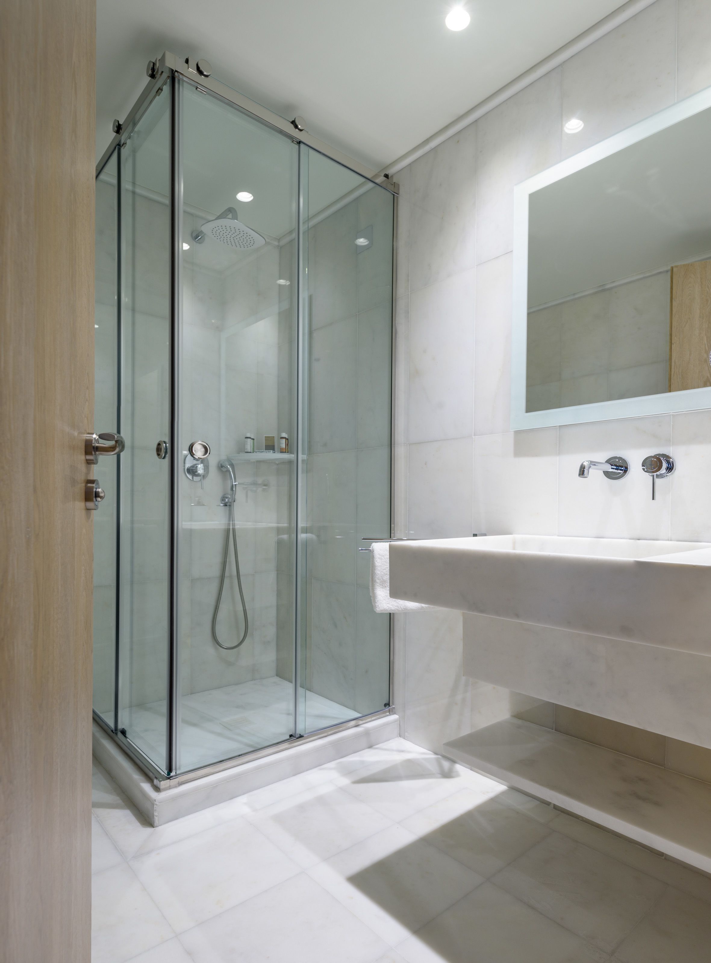 junior triple room | bathroom | shower, designer toiletries, hair dryer, slippers