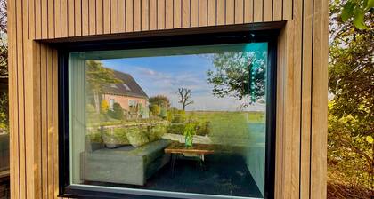 Private Nature Lodge at Dike entouré d'eau