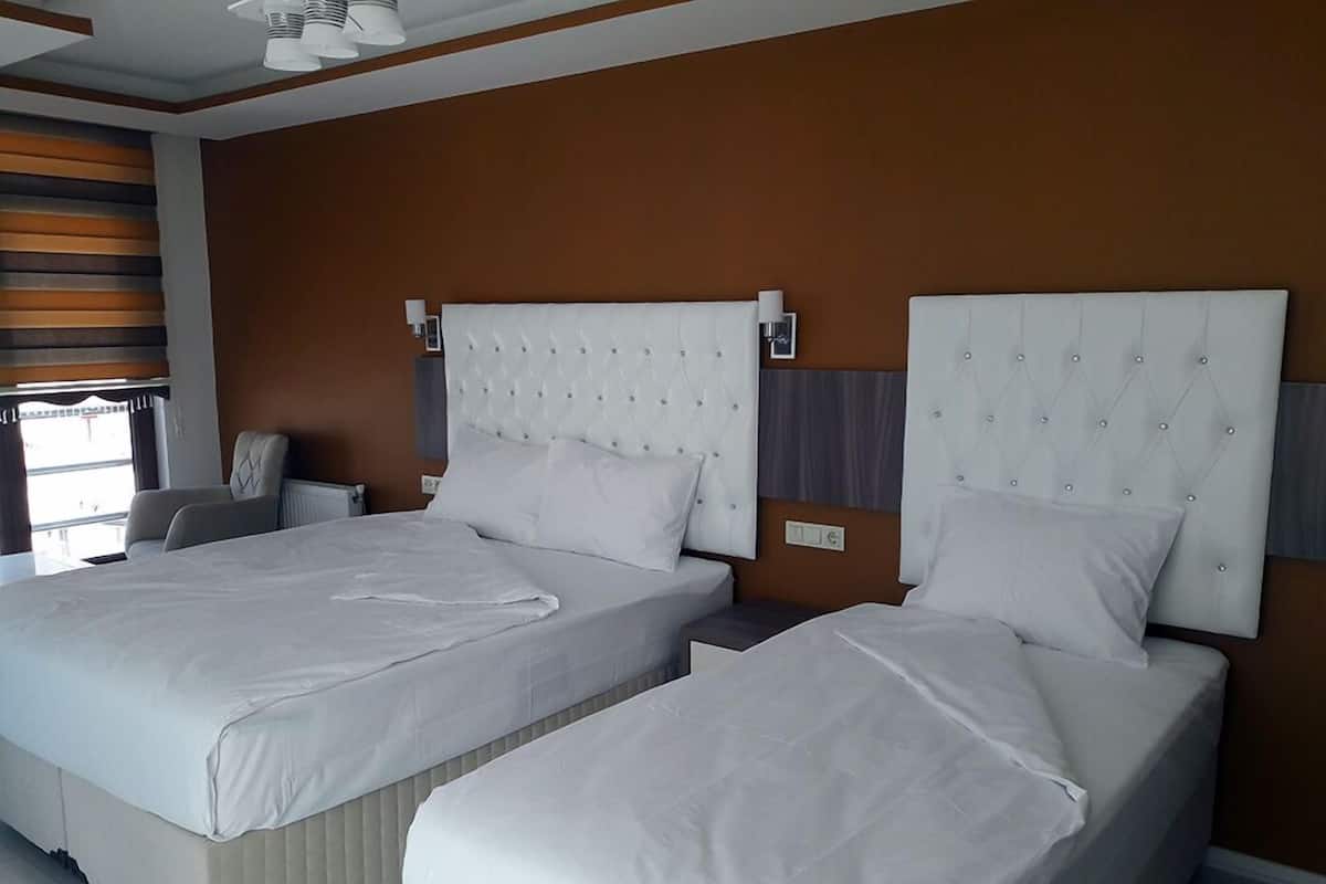 Twin kamer | Een minibar, een strijkplank/strijkijzer, gratis wifi, beddengoed