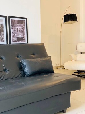 Comfort Apartment | Living area | Smart TV, Netflix, streaming services - Apartamento Rosenhaus Tower (Joinville)