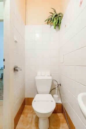 Bañera con ducha, artículos de tocador gratuitos