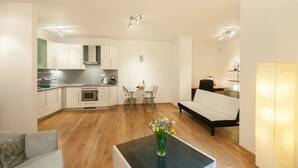 Comfort Apartment | Living area - Romantic Condo near Charles Bridge (Prague)