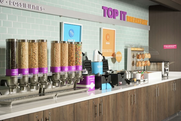 Gratis komplett frukost varje dag