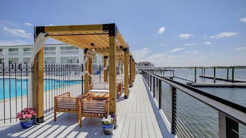 Lunch and dinner served, beach views 