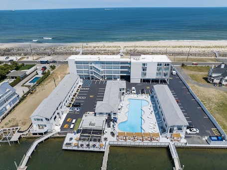 Aerial view. Beachwalk at Sea Bright
