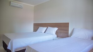 Blackout curtains, free WiFi, bed sheets