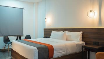 行政客房, 1 張特大雙人床 | 埃及棉床單、高級寢具、舒適加層、客房內保險箱