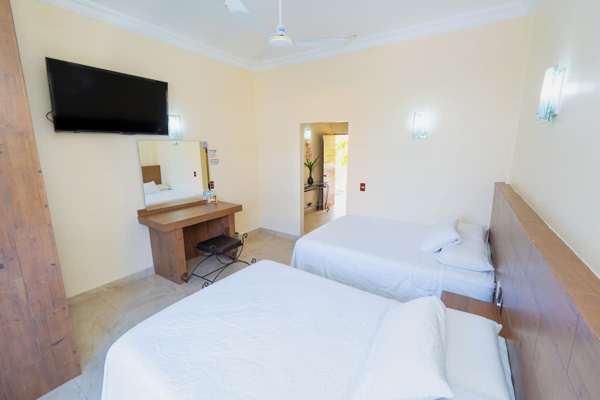 Junior Room, 2 Double Beds | Individually furnished, iron/ironing board, free WiFi, bed sheets