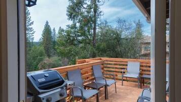 Cabin, 2 Bedrooms | Balcony view