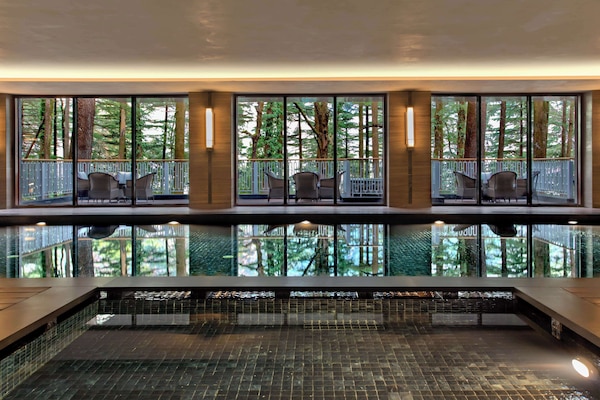 Indoor pool, open 8:00 AM to 8:00 PM, sun loungers