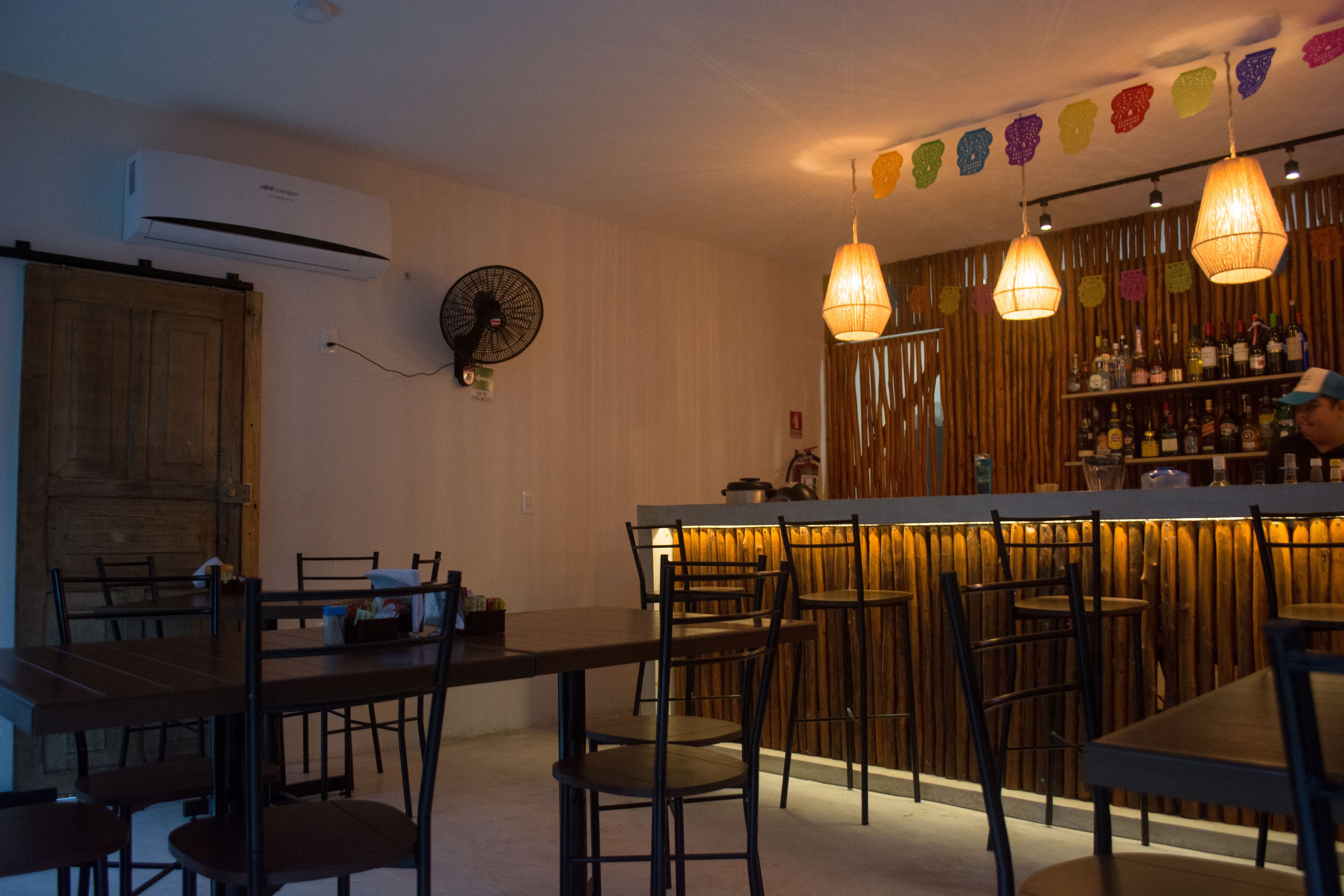 breakfast, lunch, brunch served; local and international cuisine