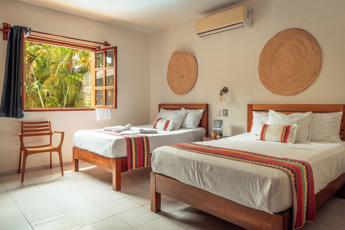 Standard Double or Twin Room, Pool View | In-room safe, iron/ironing board, cribs (free), rollaway beds (free)