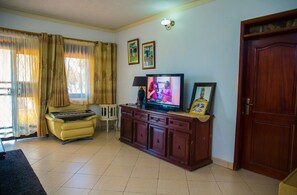 Studio, 1 giường đôi | Khu phòng khách