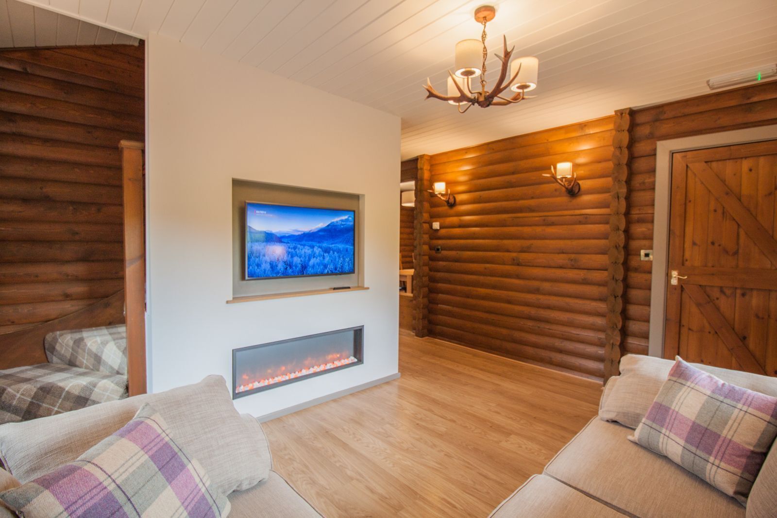 TV, fireplace, video games