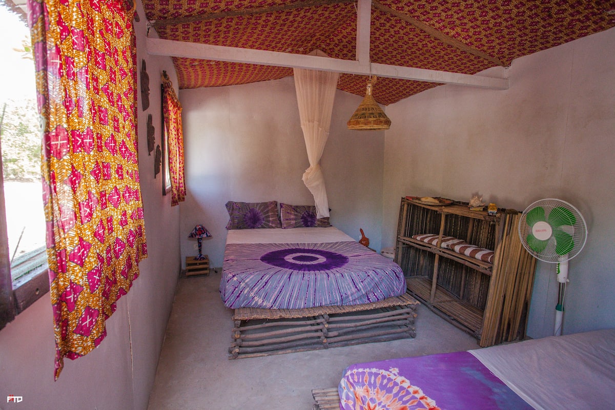 2 habitaciones y ropa de cama