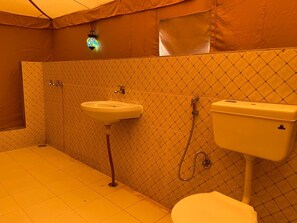 Douche, serviettes fournies