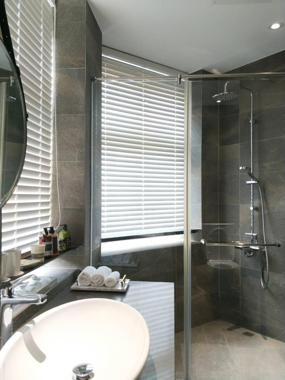 shower, free toiletries, hair dryer, slippers