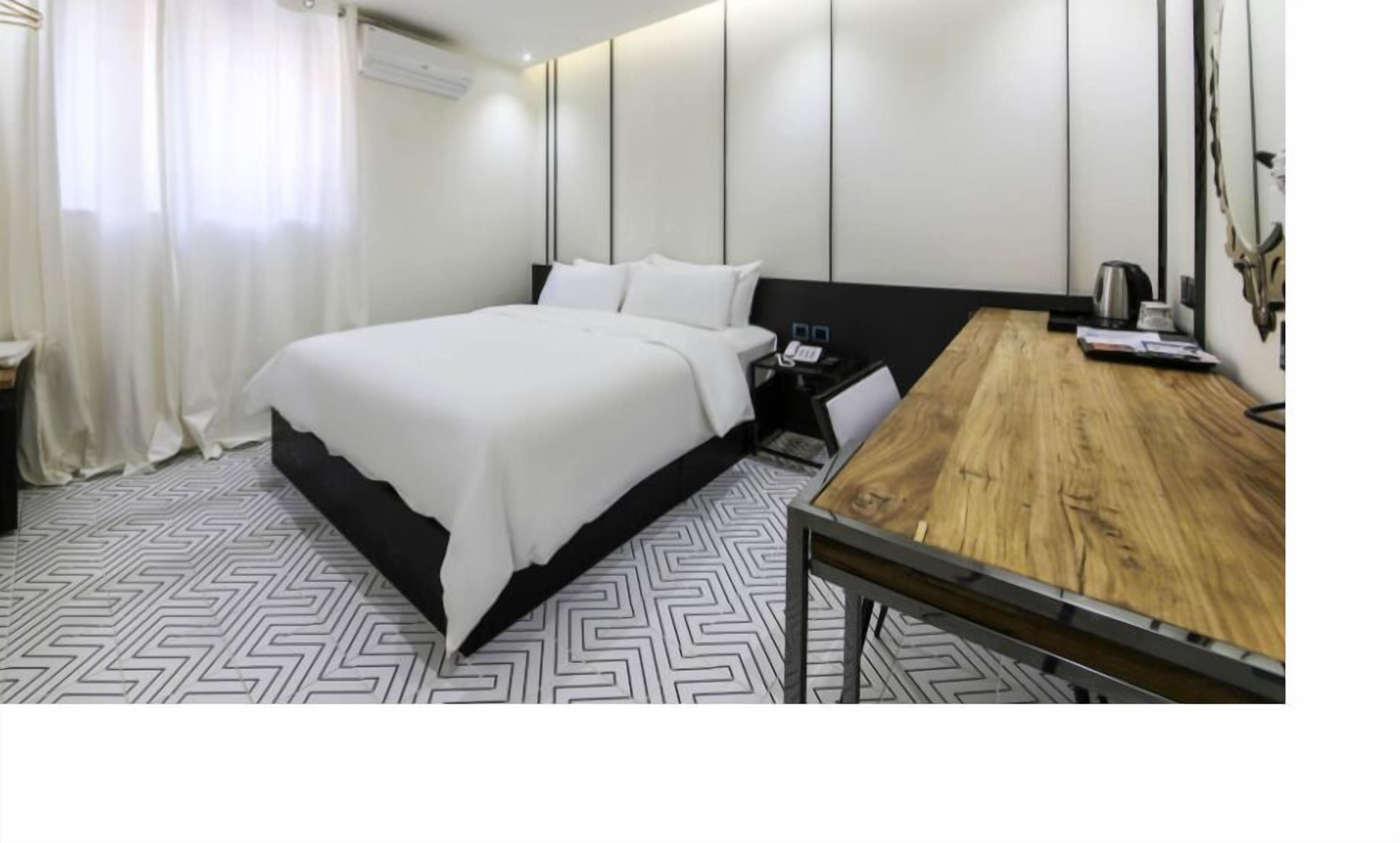 deluxe double room | memory-foam beds, blackout curtains, free wifi, bed sheets