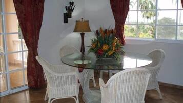 Fridge, microwave, cookware/dishes/utensils