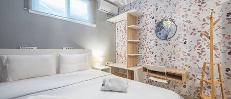 Apartamento básico | 1 quarto, roupas de cama de algodão egípcio, roupas de cama premium