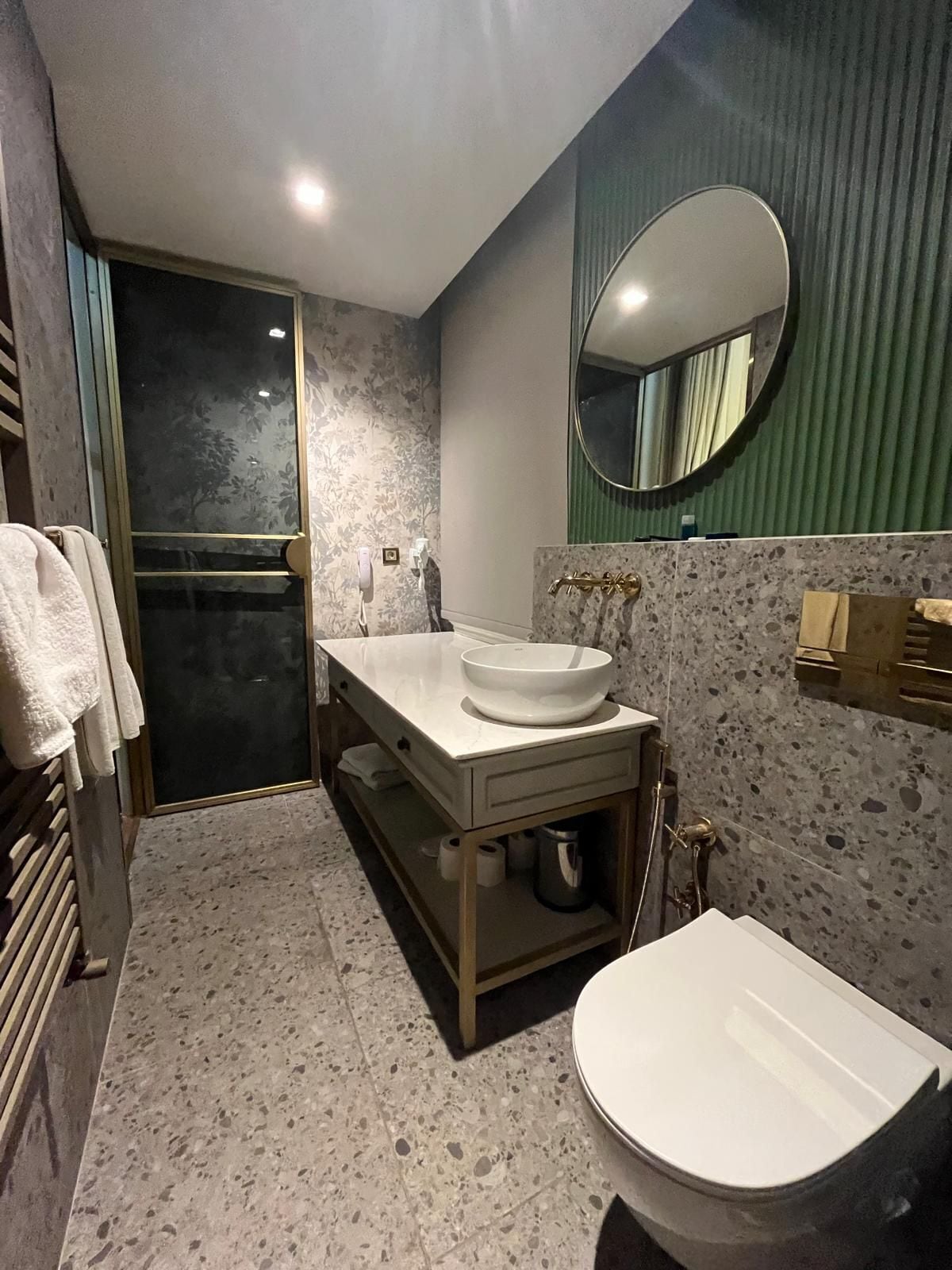 shower, free toiletries, hair dryer, bathrobes