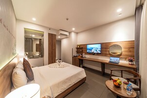 Deluxe Double Room, City View | Premium bedding, memory foam beds, minibar, individually decorated