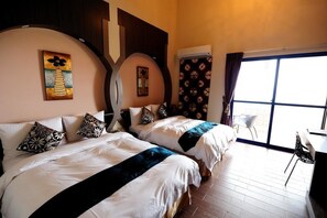 四人房, 庭園景觀 | 書桌、隔音、免費無線上網、床單