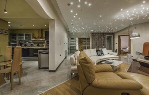 Villa, 4 Schlafzimmer | Wohnbereich | Flachbildfernseher, Videospielkonsole, Tischfußball, Tischtennisplatte