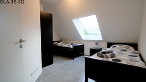 2 Schlafzimmer, Bügeleisen/Bügelbrett, kostenloses WLAN, Bettwäsche