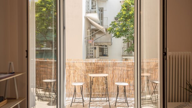 City Apartment | Balcony view - Stylish Acropolis Apartment  by Cloudkeys (Athens)