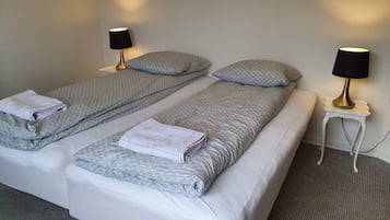 1 bedroom, hypo-allergenic bedding, individually decorated