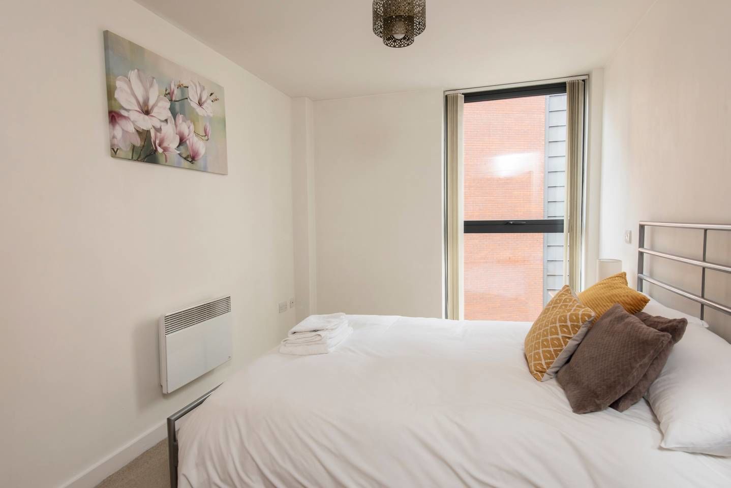 1 bedroom, iron/ironing board, bed sheets