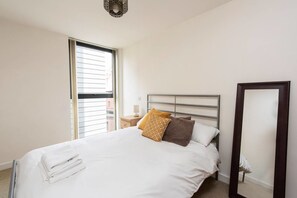 1 bedroom, iron/ironing board, bed sheets