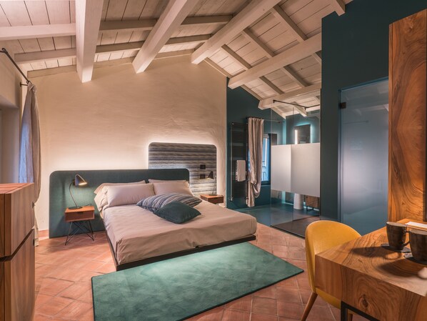 Habitació doble o amb dos llits individuals exclusiva (Melissa) | Roba de llit d'alta qualitat i cobrellits