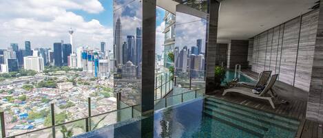 Indoor pool, outdoor pool