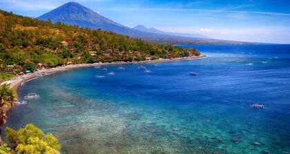 Green CoCo house with garden view,1min walk from the beach