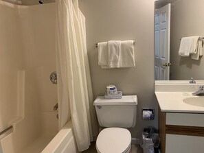 Hair dryer, towels