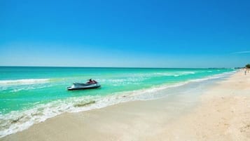 Sun-loungers, beach towels