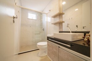 Apartment | Bathroom | Shower - Aluguel Apartamento 2 quartos Piscina 469 (Bombinhas)