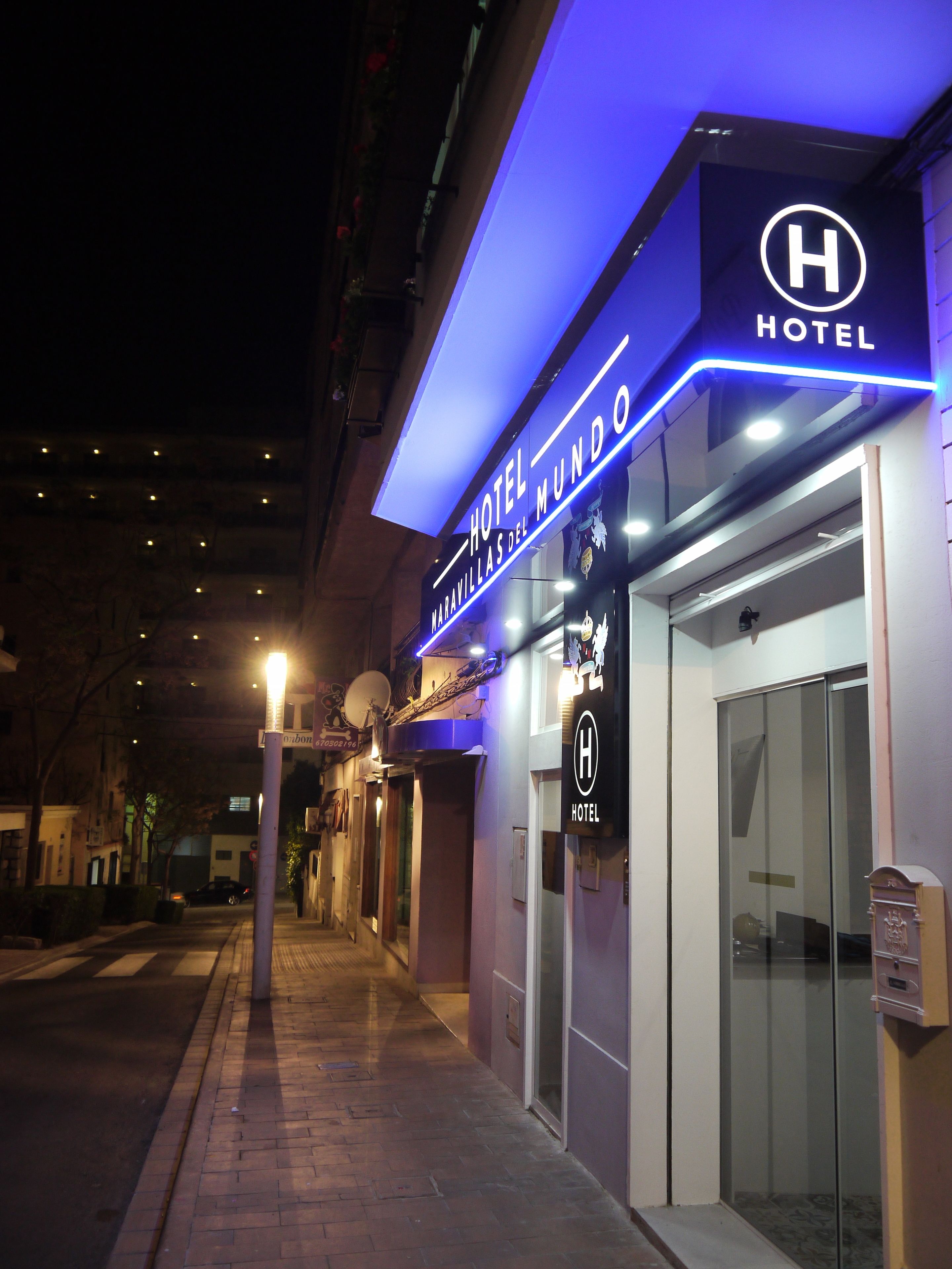 Front of property – evening/night