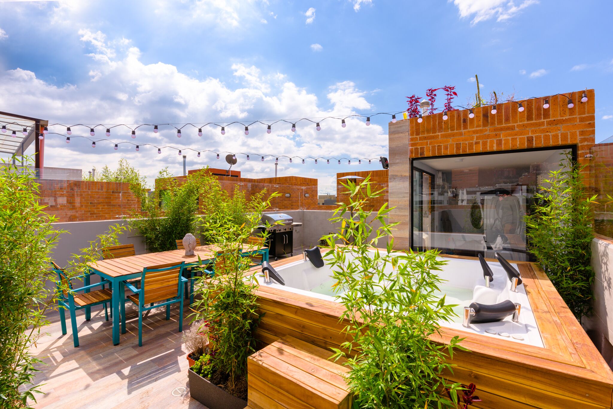 Hot tub + BBQ + Terrace 1 hab Usaquen