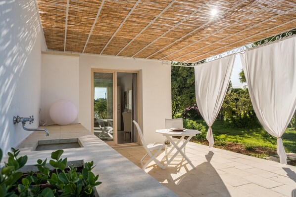 Chambre Deluxe, rez-de-chaussée (Melograno) | Terrasse/Patio