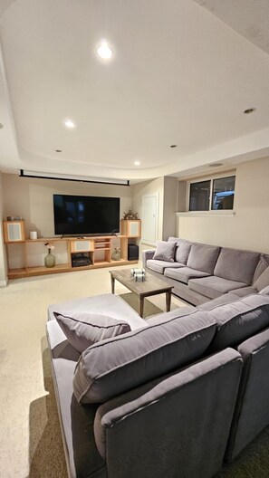 Smart TV, books, stereo