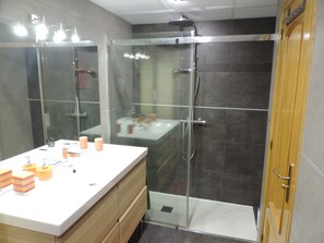 Shower, hair dryer, bidet, towels - LA BALAUSTRADA, THE BEST VIEWS IN THE CENTER AND WITH PARKING INCLUDED  (Zaragoza)