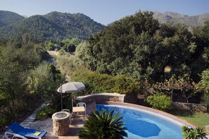 Outdoor pool - CASA CAMPO, swimming pool, WIFI, close to town center: 800 m, beautiful view, quiet location (Pollenca)
